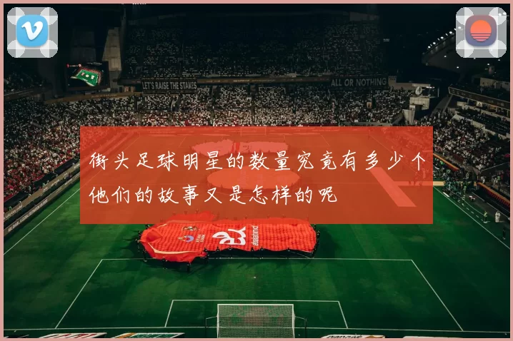 街头足球明星的数量究竟有多少个他们的故事又是怎样的呢
