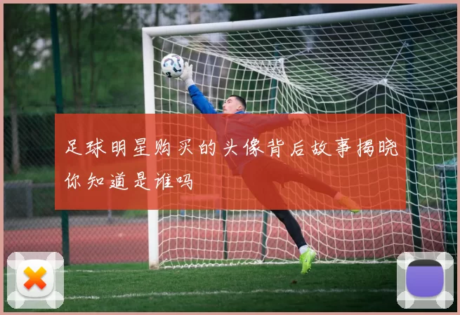 足球明星购买的头像背后故事揭晓你知道是谁吗